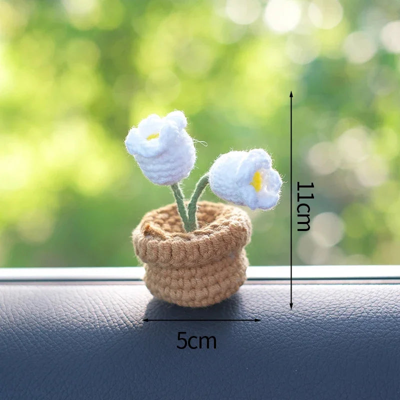 Sunflower Crochet Flowers Knitted Flower Graduation 2025 Wedding Guest Gift Artificial Flower Desk Accessorie Room Decor